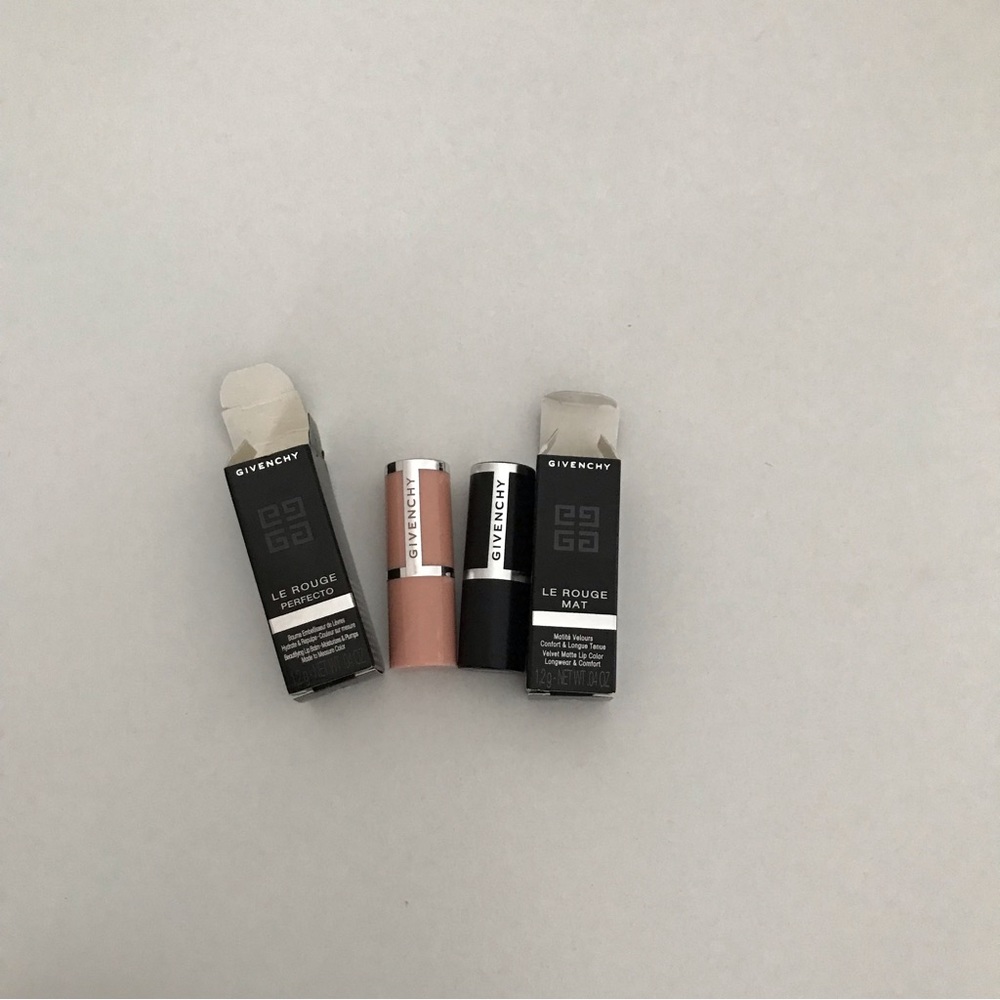 Givenchy lipstick duo Le Rouge Mat Perfecto Both NEW in Box deluxe size mini